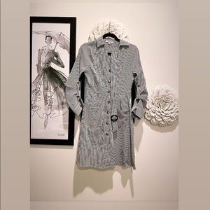 Striped dress w/ removable belt